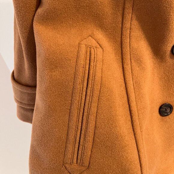 Lands’ End Women’s Wool-blend Double Breasted Coat – Camel Color, Size 20W, NWOT - Picture 5 of 10